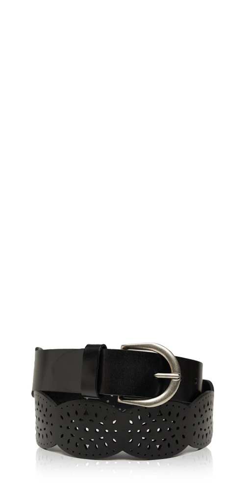 Ada Leather Belt Black