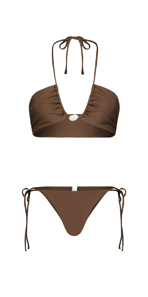Bahia Bikini with Pearl Brown