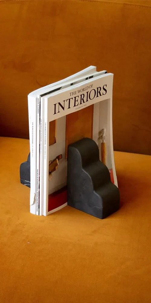 Cloud Bookend Nero Marble - Image 10