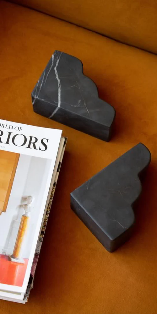 Cloud Bookend Nero Marble - Image 11