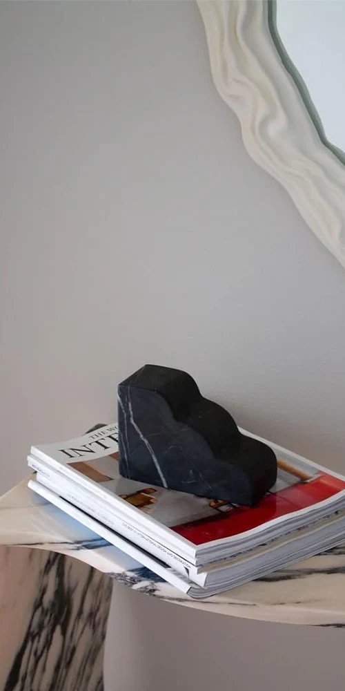 Cloud Bookend Nero Marble - Image 15