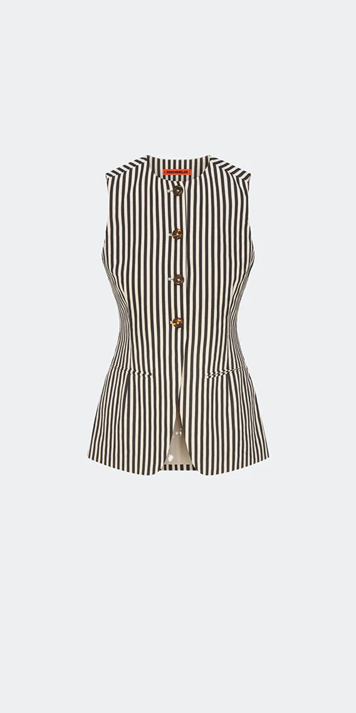 Del Mar Linen Vest - Image 5