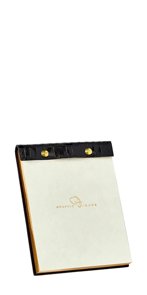 Desk Notepad Black Croc - Image 2