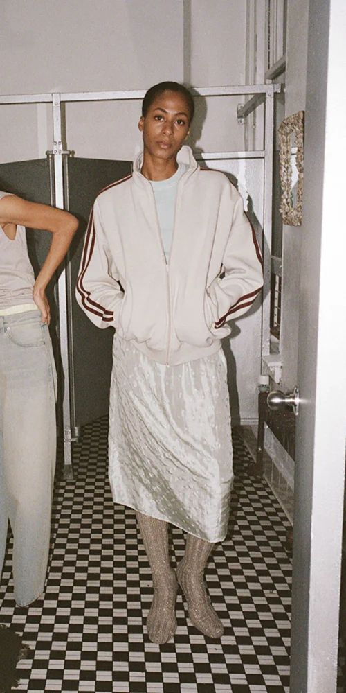 Embroidered Slip Skirt Chlorine - Image 2