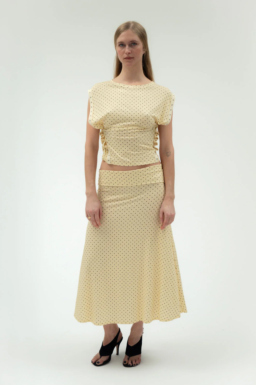 Foldover Flared Maxi Skirt - Image 3