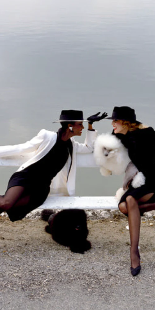 Iman And Jerry Hall, 1982 - Image 2
