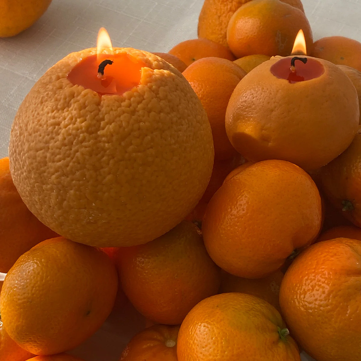 Large Orange Candle - Image 11
