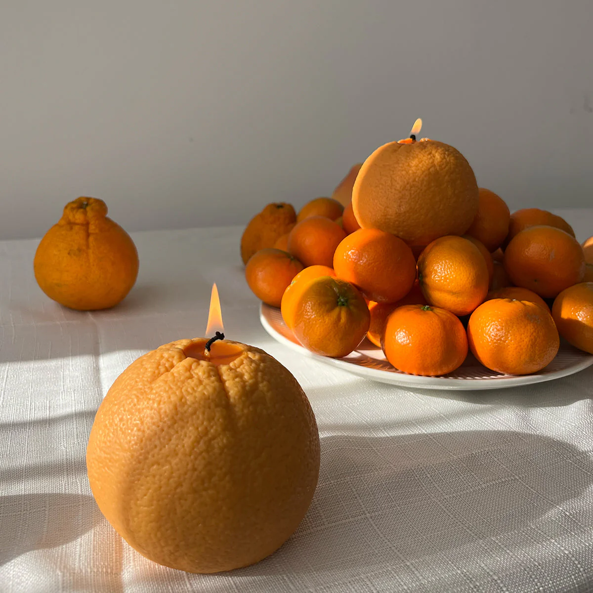Large Orange Candle - Image 4