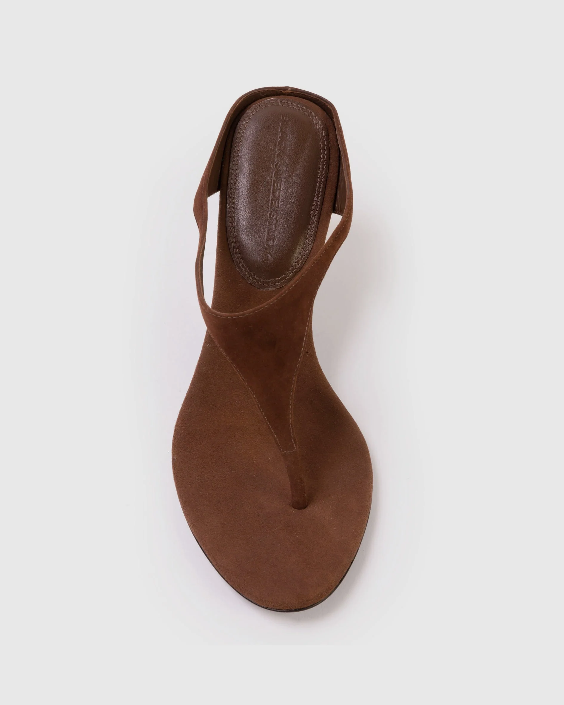 Laurel 65 Suede Mule Brownie - Image 3