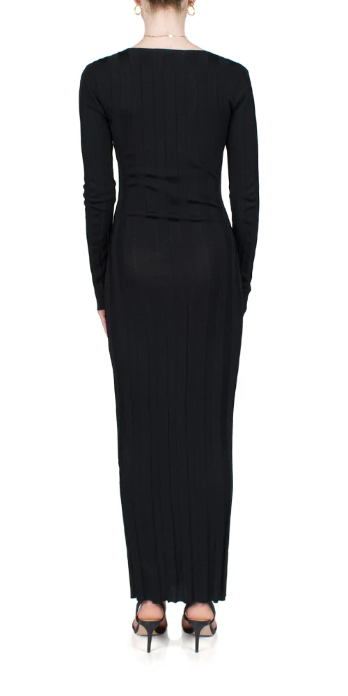 Liaison Knit Keyhole Maxi Dress - Image 3