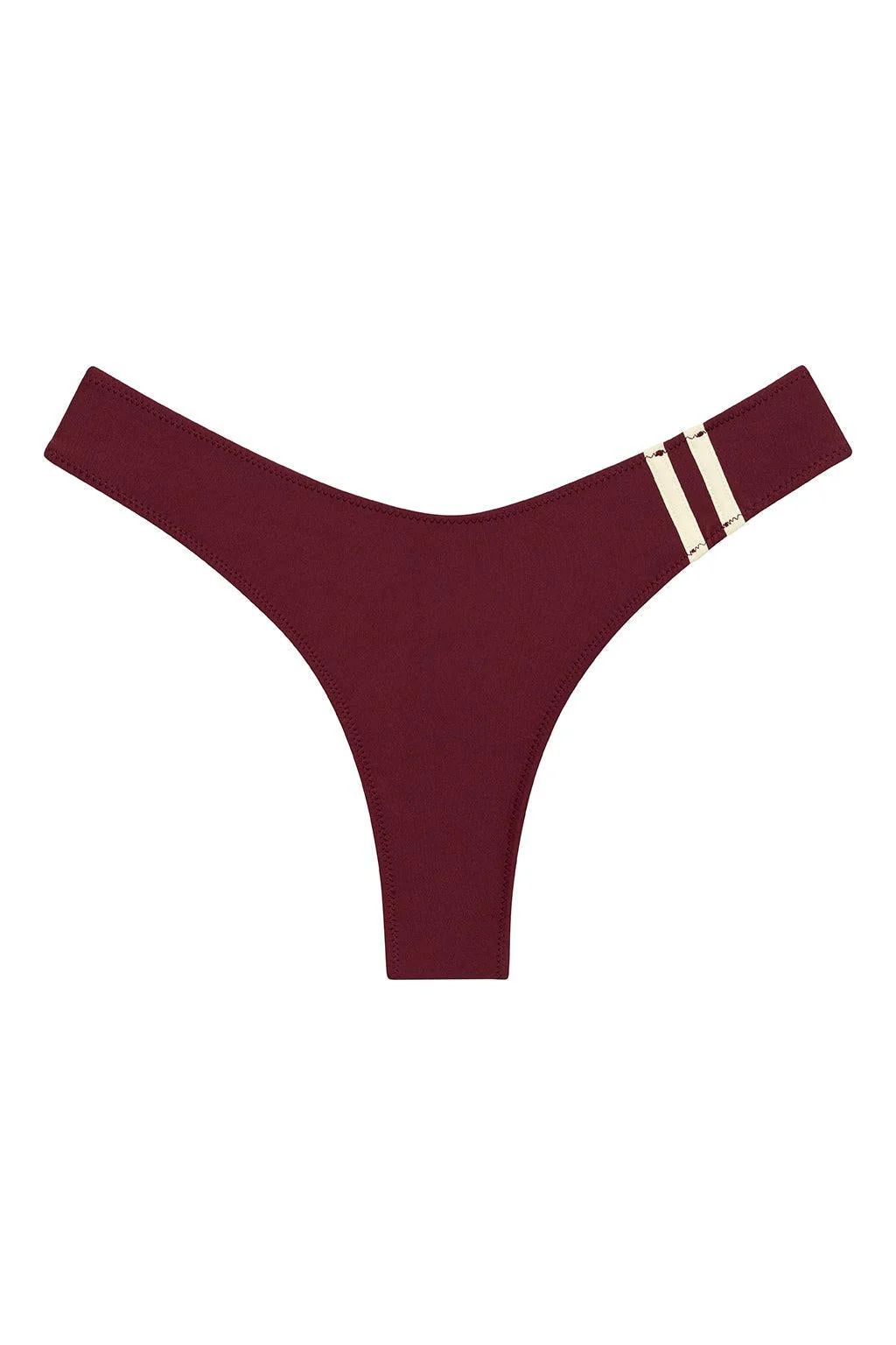 Sporty Lulu Bikini Bottom Maroon - Image 5
