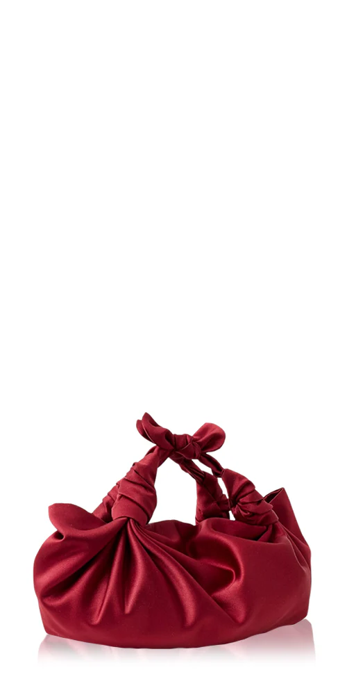 Silk Knot Bag Merlot - Image 2