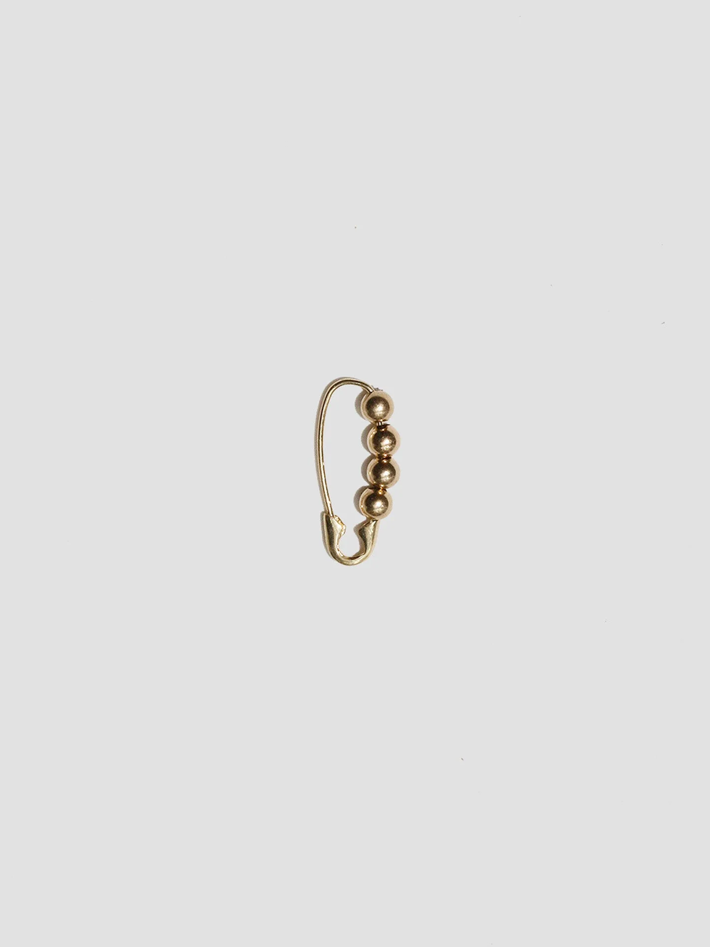 Mini Friendship Bead Safety Pin Earring - Image 4
