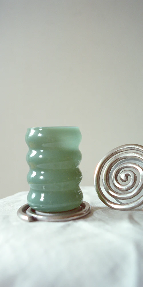 Opaque Ripple Cup Set Jade - Image 4