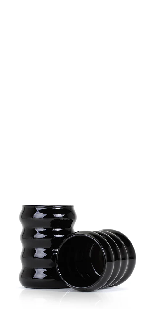 Opaque Ripple Cup Set Onyx - Image 3