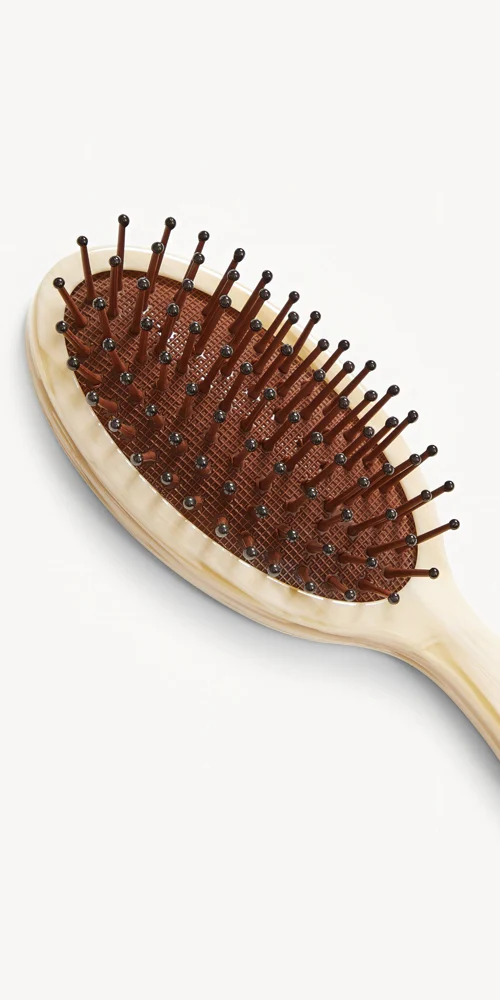 Petite Travel Detangling Hair Brush Alabaster - Image 2