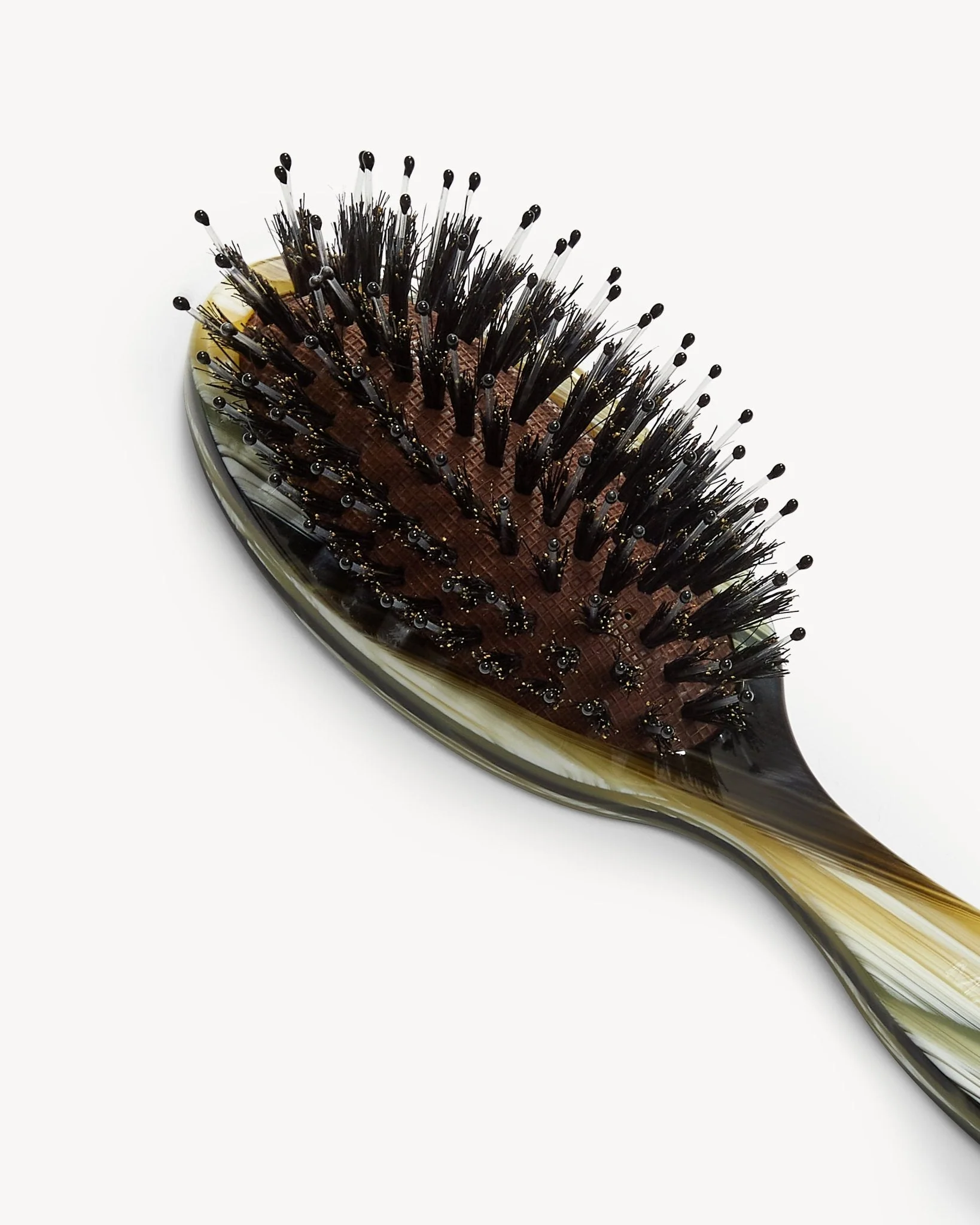 Petite Travel Boar Hair Brush Horn - Image 5