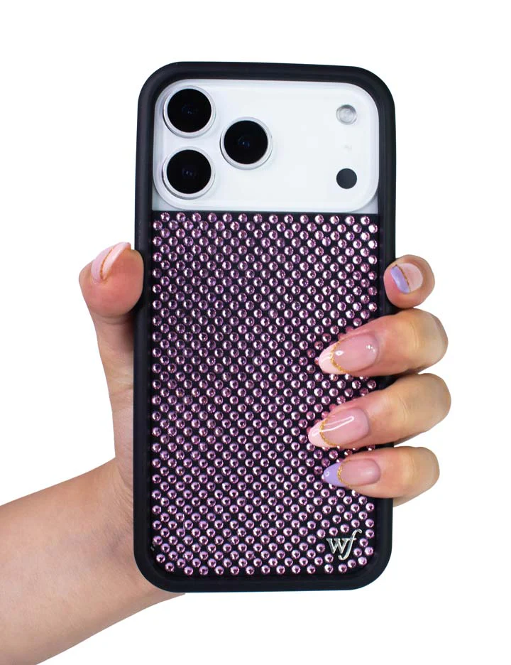Rhinestone iPhone Case Pink - Image 45