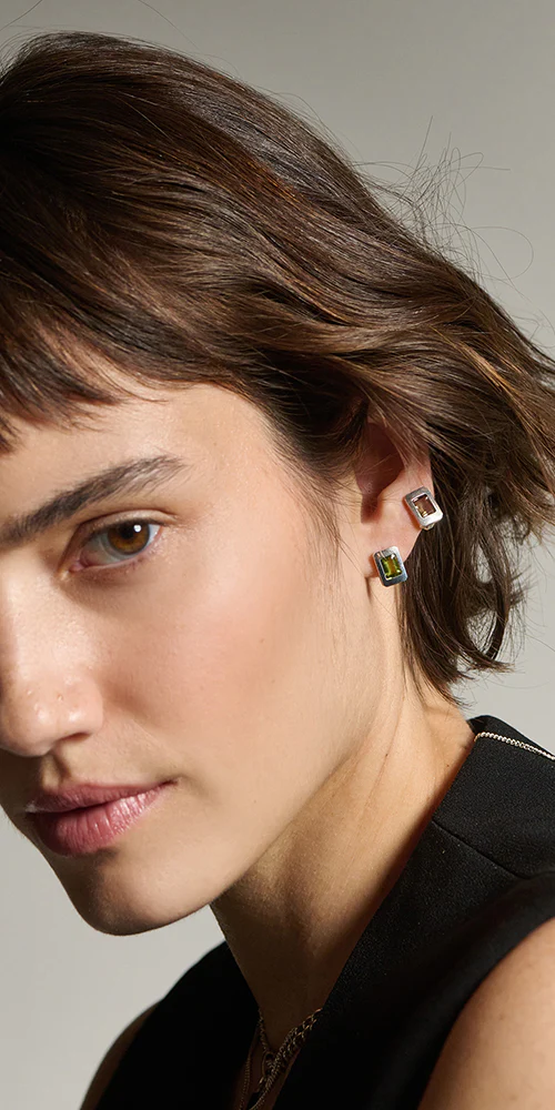 Roca Huggie Earrings - Image 2