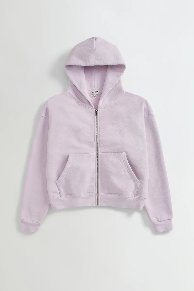 Rosie Cropped Zip-Up Hoodie - Image 18