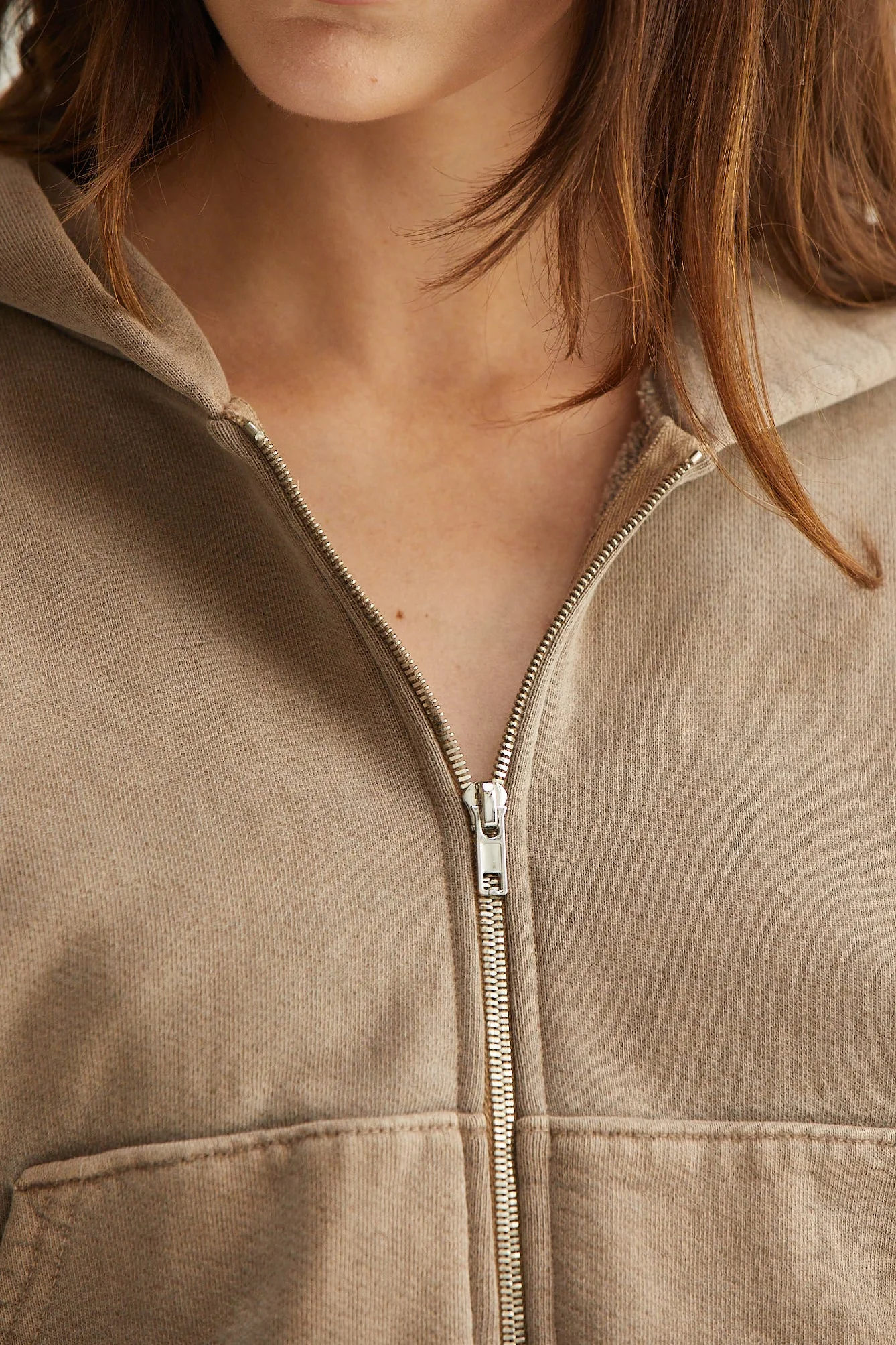 Rosie Cropped Zip-Up Hoodie - Image 5