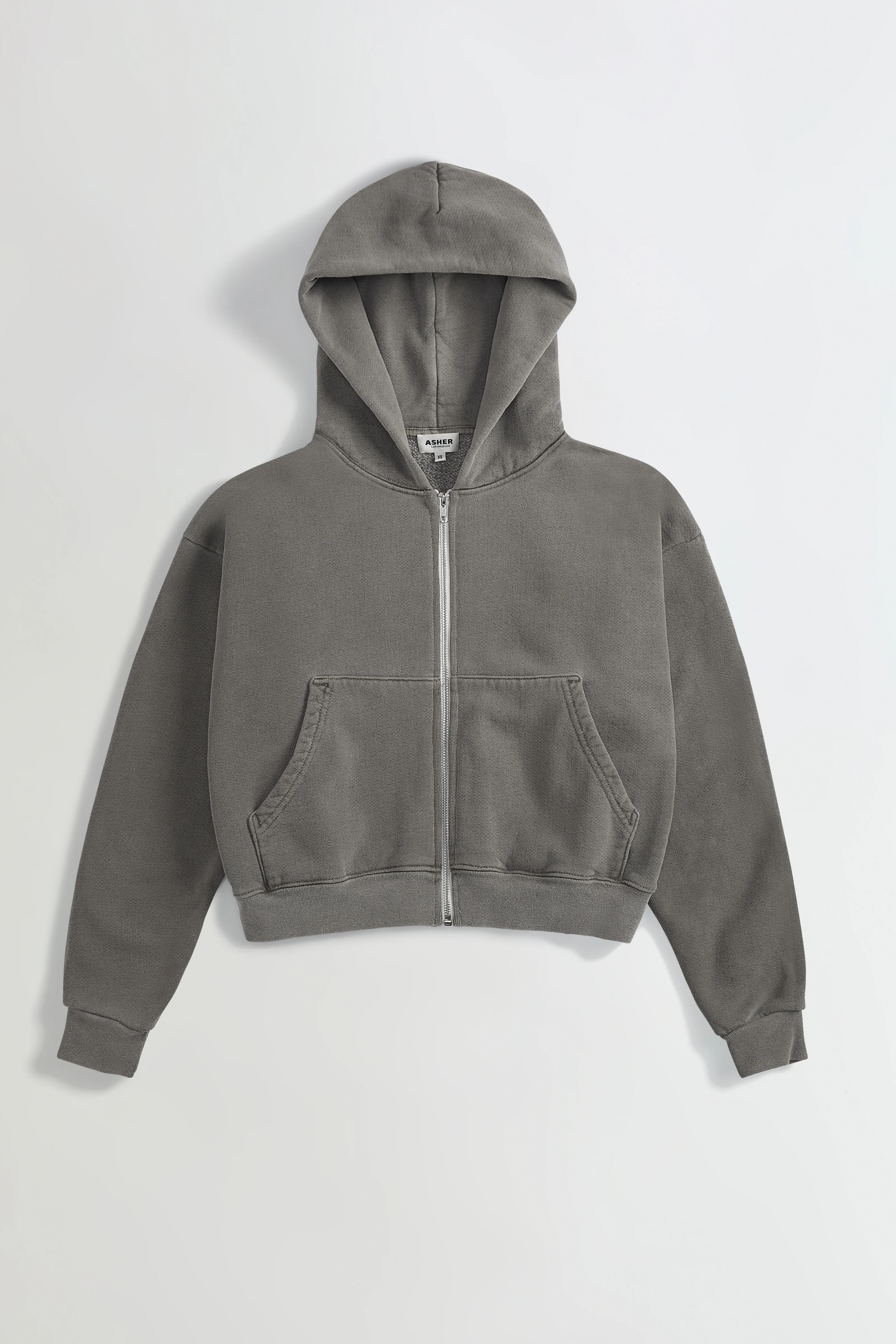 Rosie Cropped Zip-Up Hoodie - Image 8