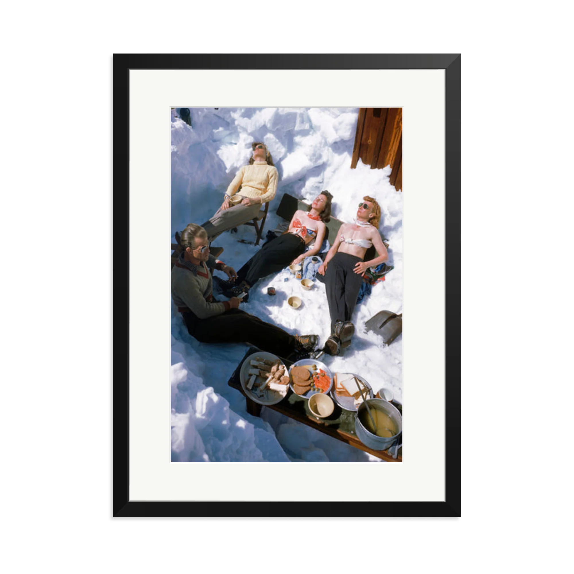 Skiers Sunbathing - Image 11