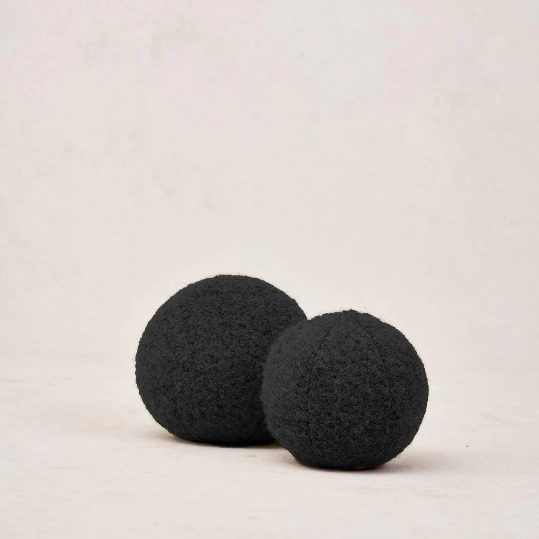 Teddy Sphere Pillow Black - Image 3