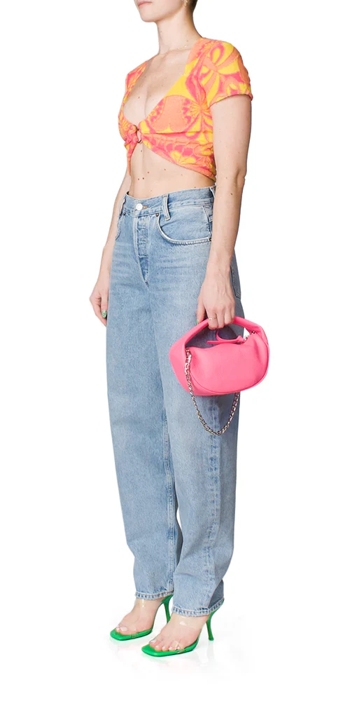 Terry Jacquard Crop Top - Image 3