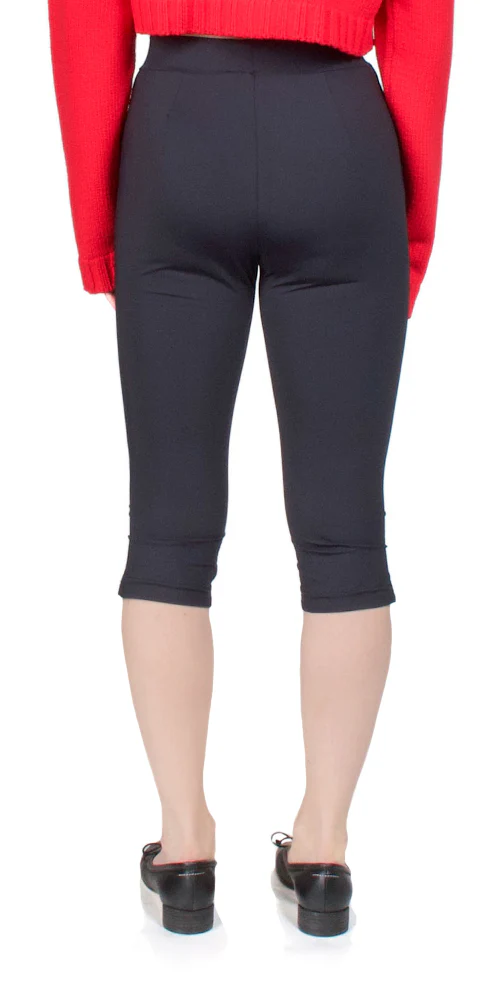 Valentine Jersey Capris Black - Image 4
