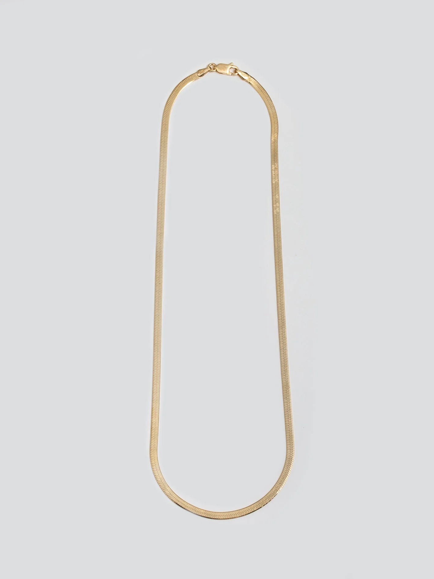 Vermeil Herringbone Necklace - Image 3