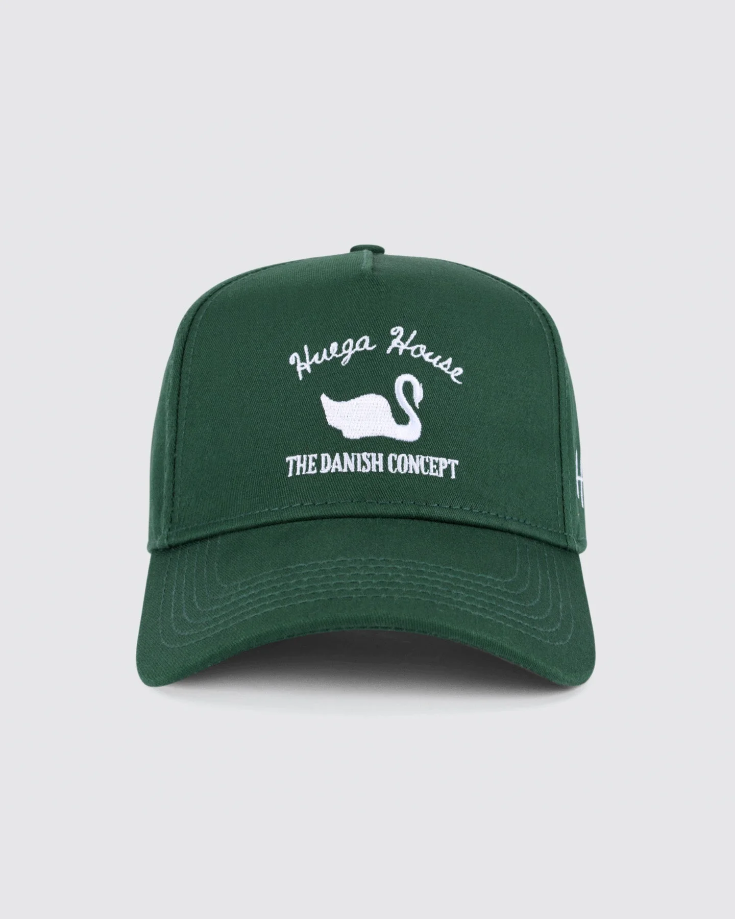 Vintage Swan Forest Green Hat - Image 3