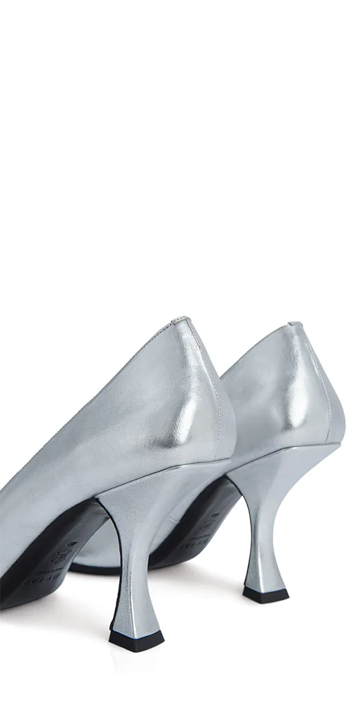 Viva Pump Silver Leather - Image 6