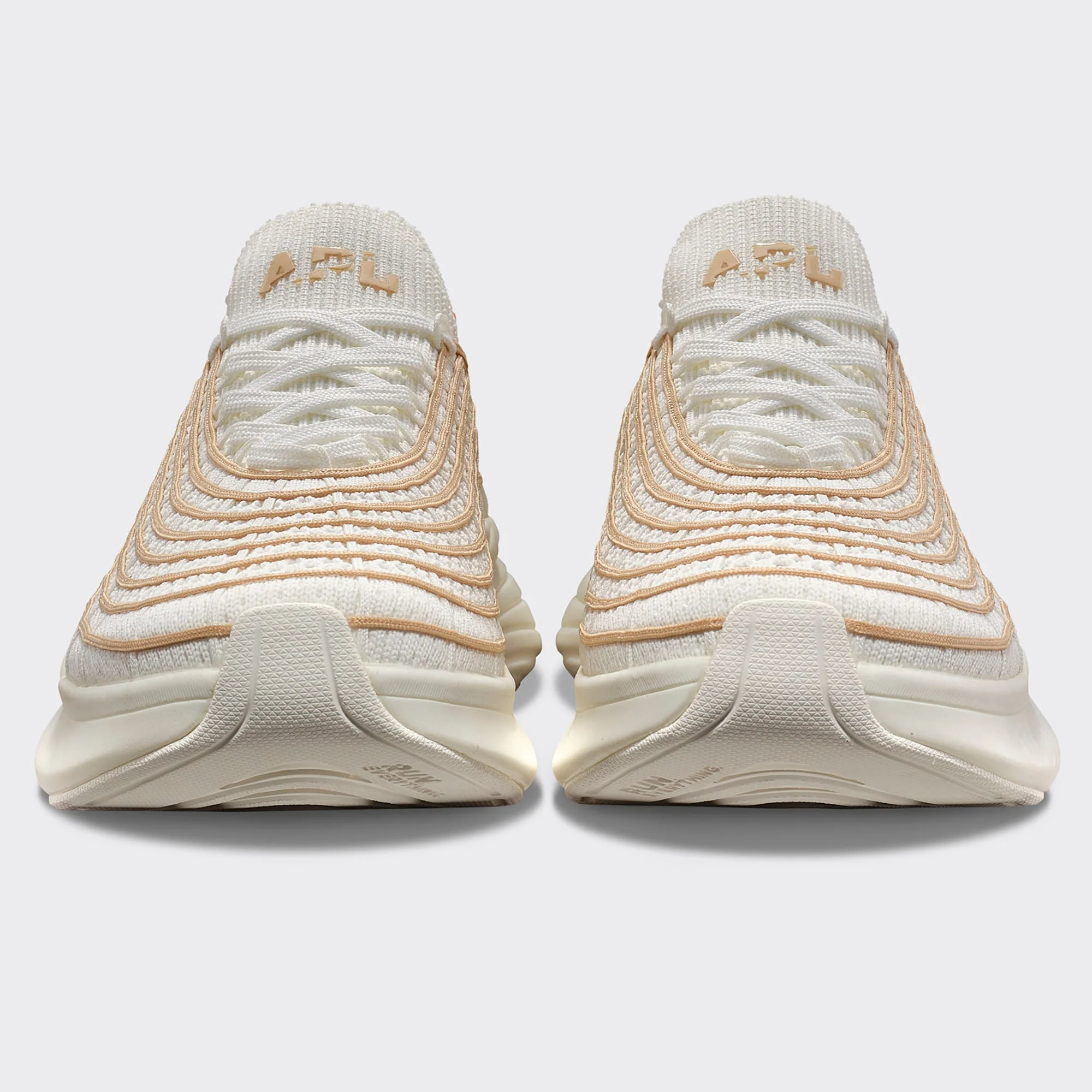 TechLoom Zipline Sneakers Ivory / Camel - Image 6