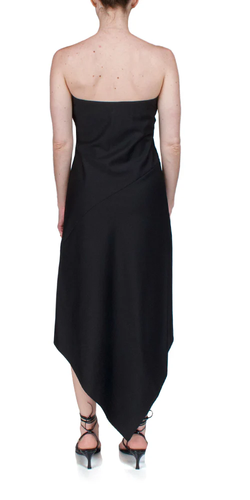 Wool Scarf Hem Dress - Image 4